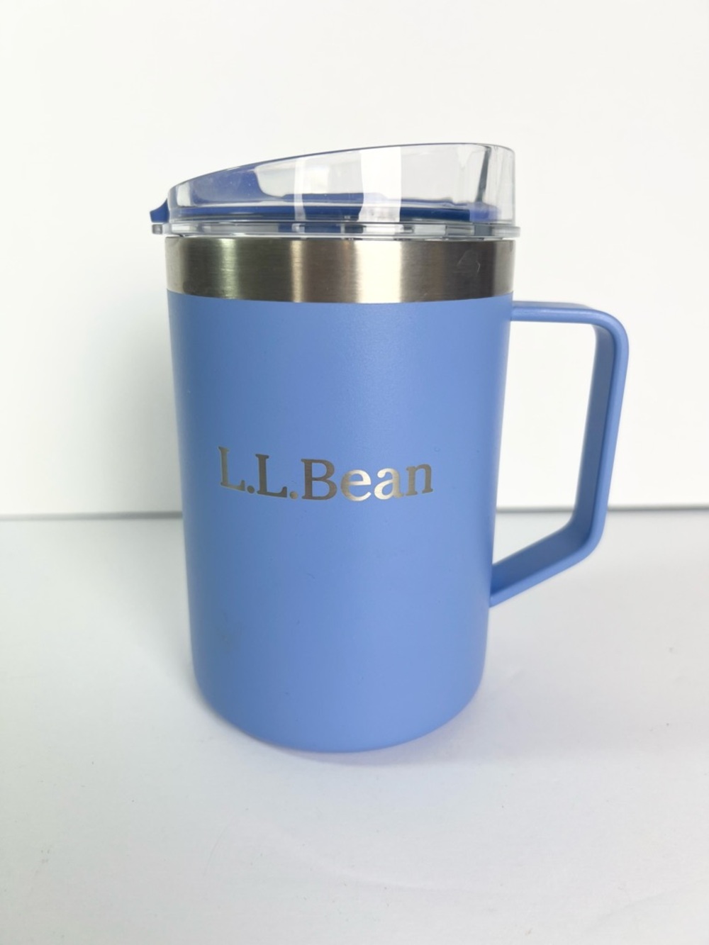 L.L.Bean Insulated Camp Mug, 16 oz. periwinkle Blue 18/8 Stainless Steel Coffee